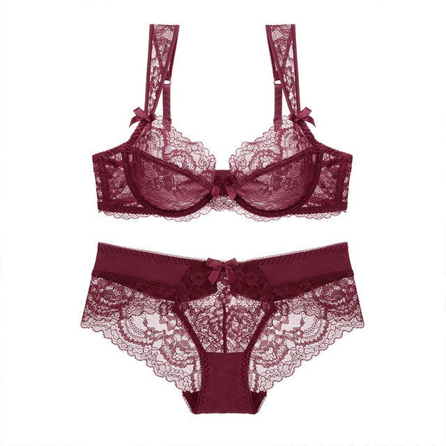 Ensemble Soutien gorge push up et culotte dentelle